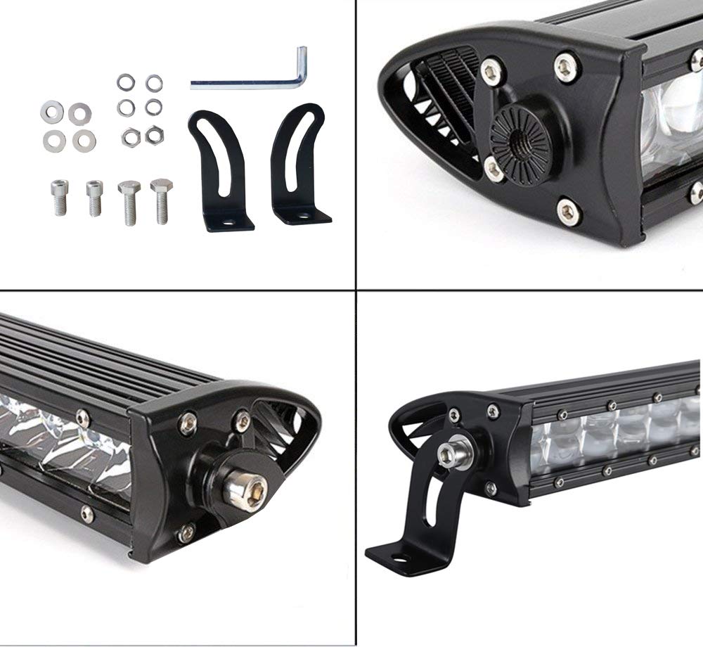 Amazon.co.jp: LEDライトバー 36インチ カーブ 180W 単列 スポット